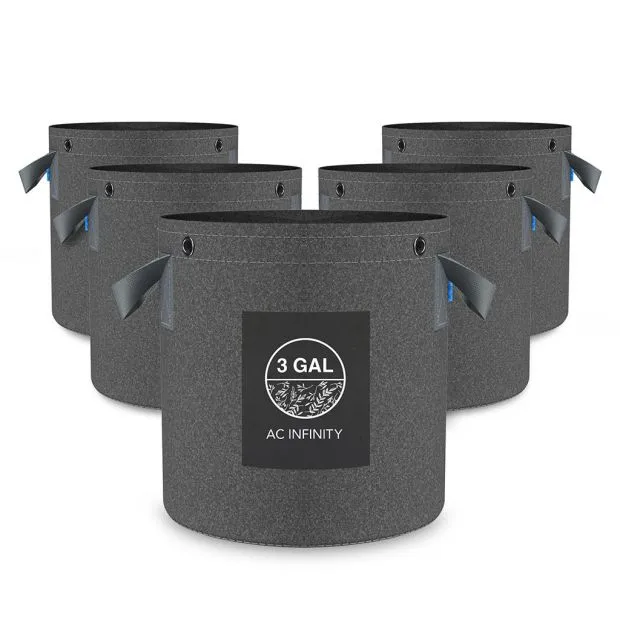 AC Infinity 5er-Pack Stofftöpfe 11 Liter