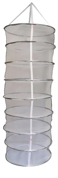 Trockennetz Seiten halb geschlossen, 8x ø55 cm