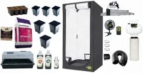 3 Pflanzen Grow Komplettset - Vom Dünger bis zum Growzelt