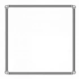 AC Infinity 90 cm x 90 cm Grow-Zelt-Verstärkungs- und Montagestangen