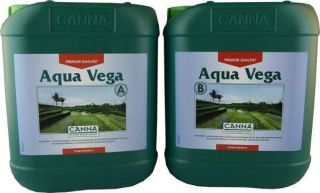 Canna Aqua Vega Dünger Set mit je 10 Litern A und 10 Litern B Wachstum