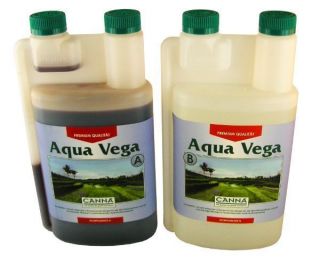 Canna Aqua Vega Dünger Set mit je 1 Liter A und 1 Liter B Wachstum