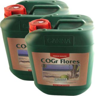 Canna CoGr Flores Dünger Set mit je 10 Litern A und 10 Litern B für Blüte
