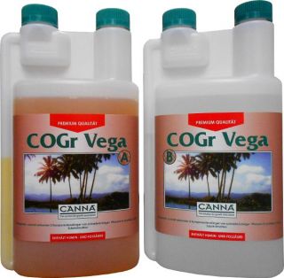 Canna CoGr Vega Dünger Set mit je 1 Liter A und 1 Liter B für Wachstum